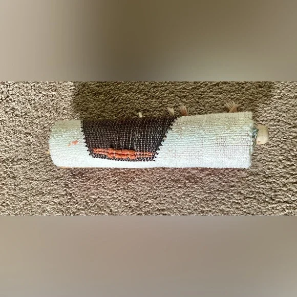 VTG Southwestern Wall Hanging Tapestry Boho Woven Wool Pottery MCM Earth Tones - Picture 8 of 11